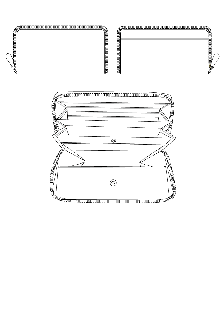 カスタムオーダーメイド ラウンドジッパー長財布 ｜イーモノ